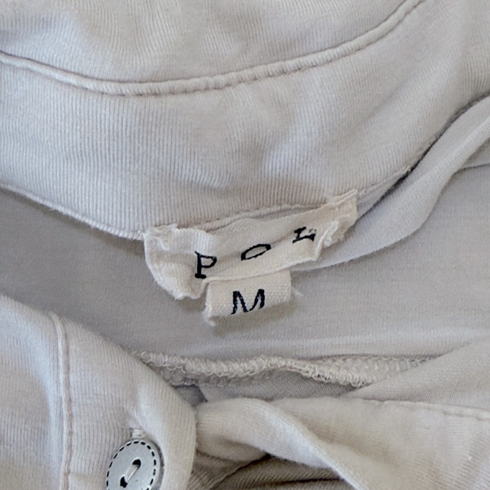 Pol Oversized Collared Button Down Cream Half Sle… - image 7